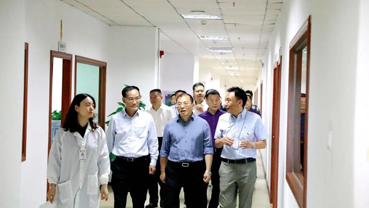 市委常委、市委組織部部長江波走訪炬神電子